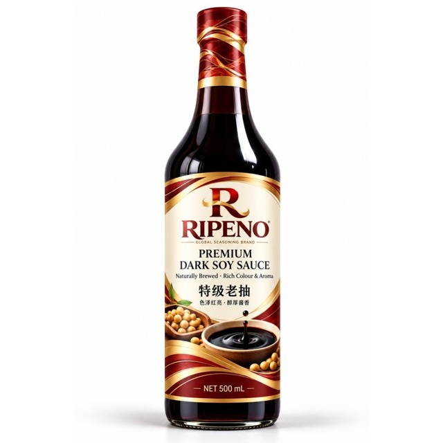RIPENO Premium Dark Soy Sauce 500 mL