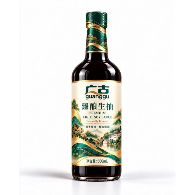 GUANGGU Premium Light Soy Sauce 500 mL