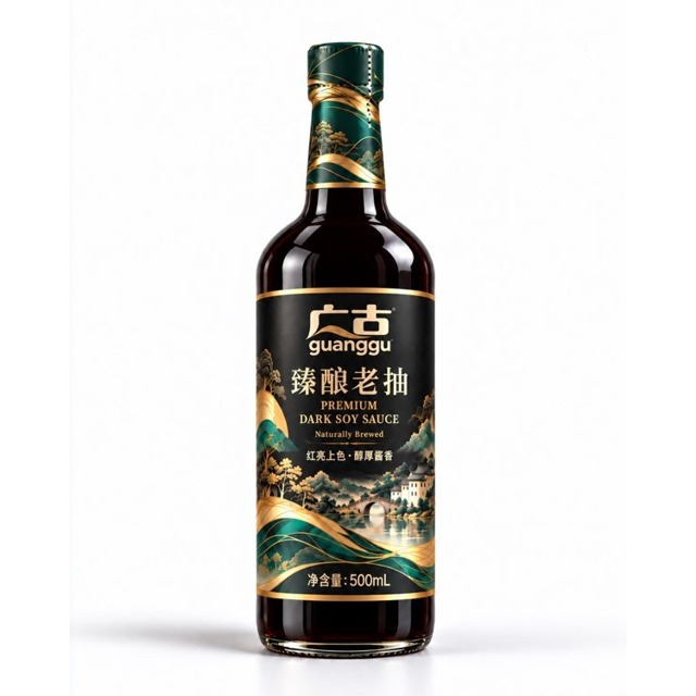GUANGGU Premium Dark Soy Sauce 500 mL